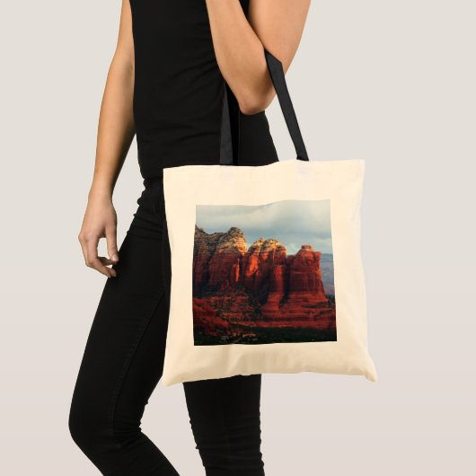 Tote Bag Roche à café nuageux à Sedona Arizona (Devant (produit))