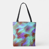 Tote Bag Roche polie en violet chromé (Dos)