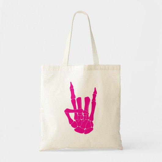 Tote Bag Rocher sur la main de squelette (Devant)