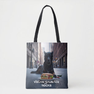 TOTE BAG ROCHERS DE SAUCISSE VÉGANE - AMUSANT