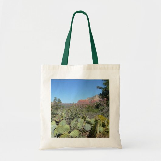 Tote Bag Rochers rouges et cactées I (Devant)