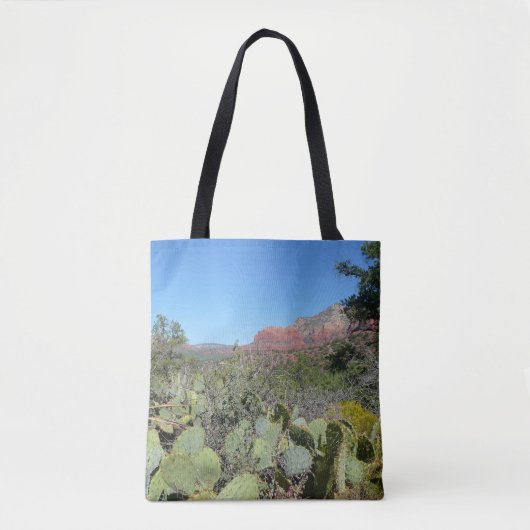 Tote Bag Rochers rouges et cactées I (Devant)