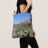 Tote Bag Rochers rouges et cactées I (De près)