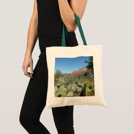 Tote Bag Rochers rouges et cactus I (Devant (produit))