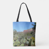 Tote Bag Rochers rouges et cactus I (Dos)