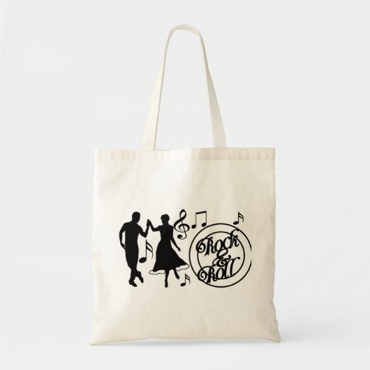 TOTE BAG **ROCK AND ROLL" JITTERBUG FOURRE-TOUT (Devant)