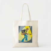 Tote Bag Rock Guitarist 70s Style Musician (Devant)