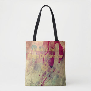 Tote Bag Rock N Roll Musique pour toujours l'amour classiqu
