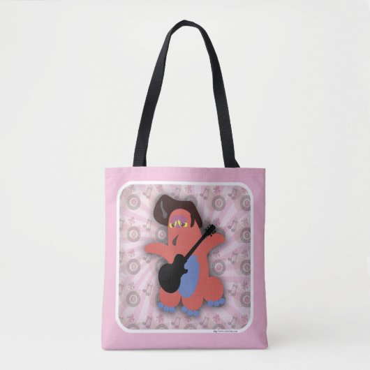 Tote Bag Rock Roll Monster mignon personnage de dessin (Devant)