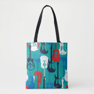 Tote Bag Rock Star : Grunge Guitar Motif