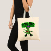 Tote Bag Rock Star Pickle - Drôle Cartoon (Devant (produit))