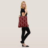 TOTE BAG ROCKABILLY YELL (CRIMSON) (Sur le modèle)