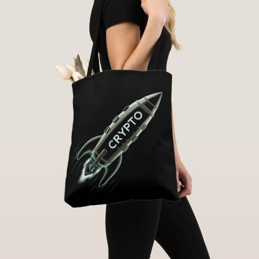 Tote Bag Rocket Crypto (De près)