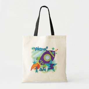 Tote Bag Rocket Ship 3e Anniversaire T-shirts et cadeaux