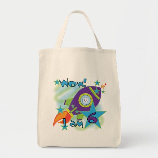 Tote Bag Rocket Ship 6e Anniversaire Tshirts et cadeaux (Devant)