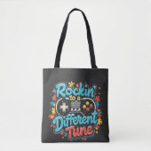 Tote Bag Rocking to a different Tune Gaming Pad Autism (Devant)