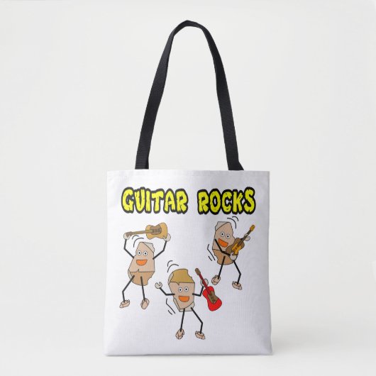 Tote Bag Rocks de guitare (Devant)