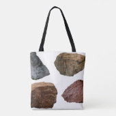 Tote Bag Rocks granite limestone stones (Dos)