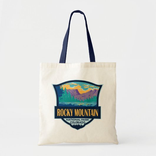 Tote Bag Rocky Mountain National Park Teton Range Travel (Devant)
