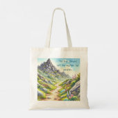 Tote Bag Rocky Mountain Path & Quote (Dos)