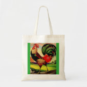 Tote Bag Rocky the Handsome Rooster (Devant)
