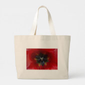 Tote Bag Rode bloem (Achterkant)
