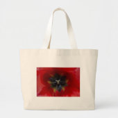 Tote Bag Rode bloem (Voorkant)