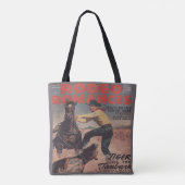 Tote Bag Rodéo Occidental Cowboy Calf Roping Rodéo Romance (Dos)
