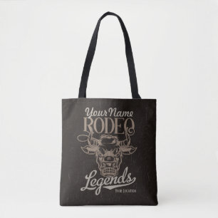Tote Bag Rodéo personnalisé Old West Steer Roping Légendes