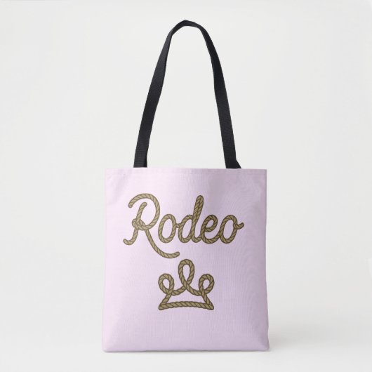 Tote Bag Rodeo Princess Pays Ouest Tiara Crown (Devant)