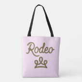 Tote Bag Rodeo Princess Pays Ouest Tiara Crown (Dos)