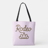 Tote Bag Rodeo Queen Country Western Tiara Crown (Dos)