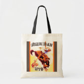Tote Bag Rodeo vintage et Wyoming Sheridan WYO (Devant)
