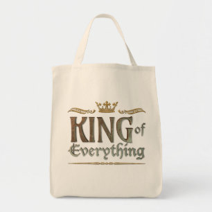 Tote Bag ROI DE TOUT - Grand Couronne royale médiévale