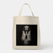 Tote Bag Roi pharaon noir et blanc (Dos)