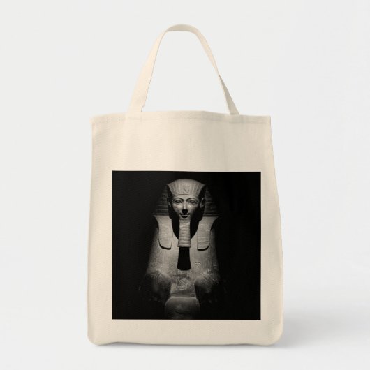 Tote Bag Roi pharaon noir et blanc (Devant)