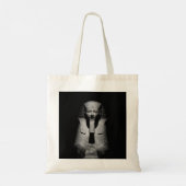 Tote Bag Roi pharaon noir et blanc (Dos)