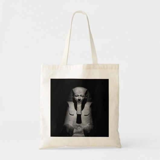 Tote Bag Roi pharaon noir et blanc (Devant)