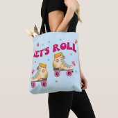 Tote Bag Roll Roller Skate Retro Amateurs de patinage (De près)