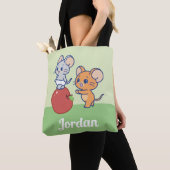 Tote Bag Rollage Anime Tuffy et Jerry Apple (De près)