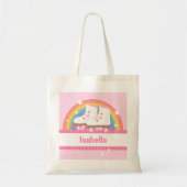 Tote Bag Roller Arc-En-Ciel Patins Pour Filles (Devant)