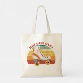 Tote Bag Roller Skating Derby Retro Sunset Super les années (Dos)