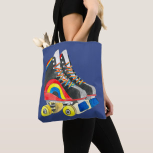 Tote Bag Rollerskates art des années quatre-vingts