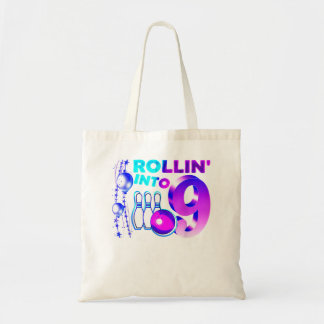 Tote Bag Rollin en 9 Bowling Anniversaire 9 Anniversaire