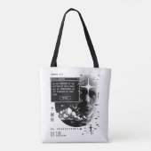 Tote Bag Romains 12:2 Renouveler Votre Système de Message M (Dos)