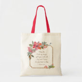 Tote Bag Romains 15:13 Dieu de l'Espoir, Noël (Devant)