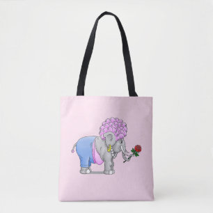Tote Bag Romance de l'éléphant