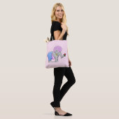 Tote Bag Romance de l'éléphant (Sur le modèle)