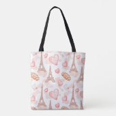 Tote Bag Romance Parisien Saint-Valentin (Dos)