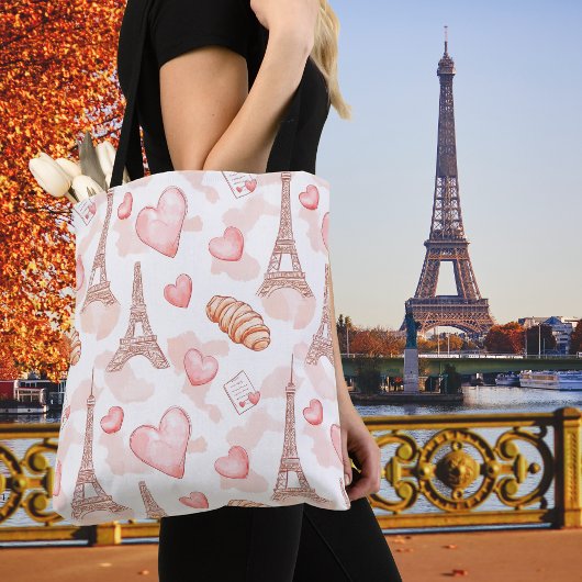 Tote Bag Romance Parisien Saint-Valentin